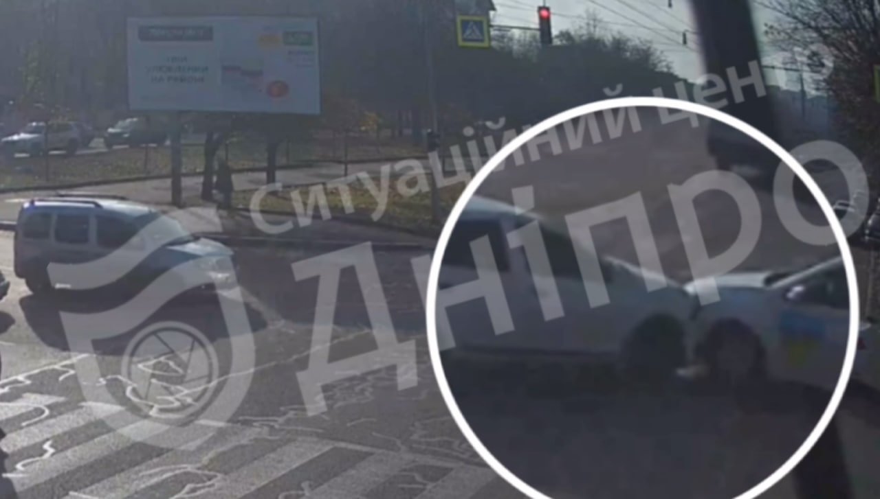 Момент ДТП у Дніпрі