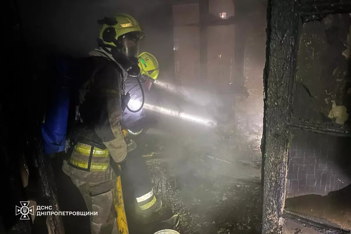 Огонь в пятиэтажке Кривого Рога унес жизни женщины