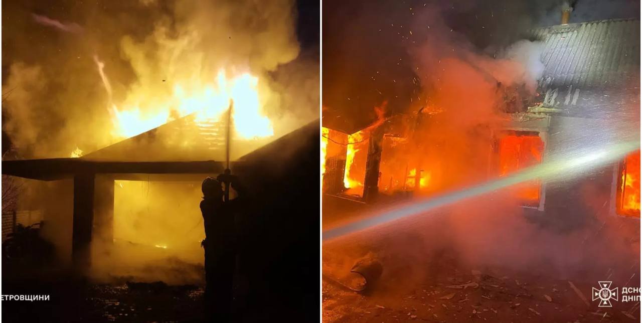 Масштабные пожары: на Днепропетровщине ночью сгорели два дома