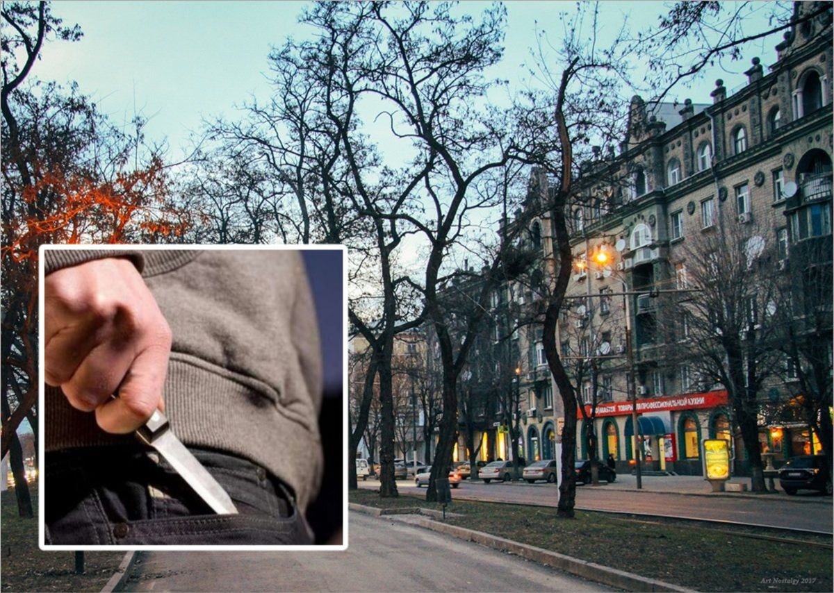 Нападение произошло на трамвайной остановке