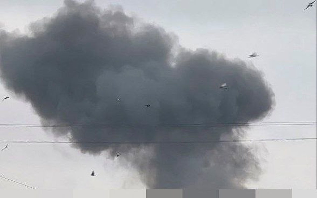 Дим у небі після атаки