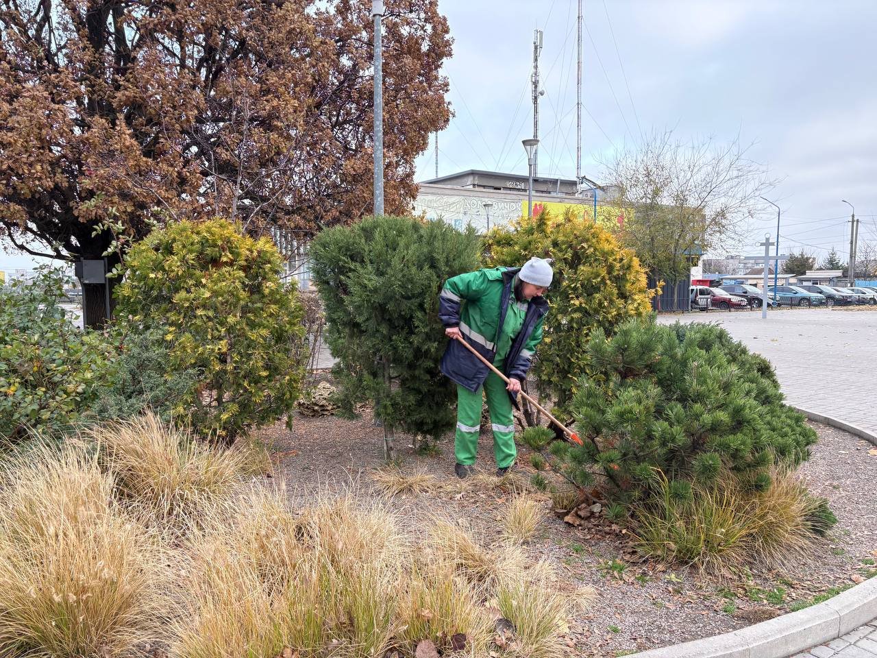 Работы в парке Днепра