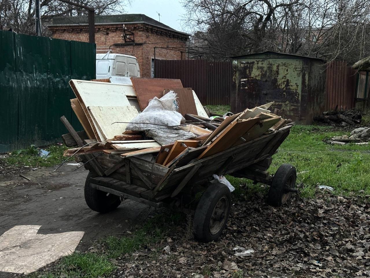 Візок, який тягнув кінь