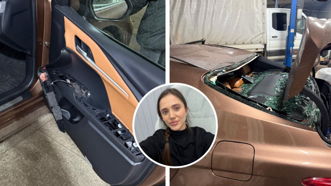 Даша Ульянова показала авто отцу, пострадавшему во время удара