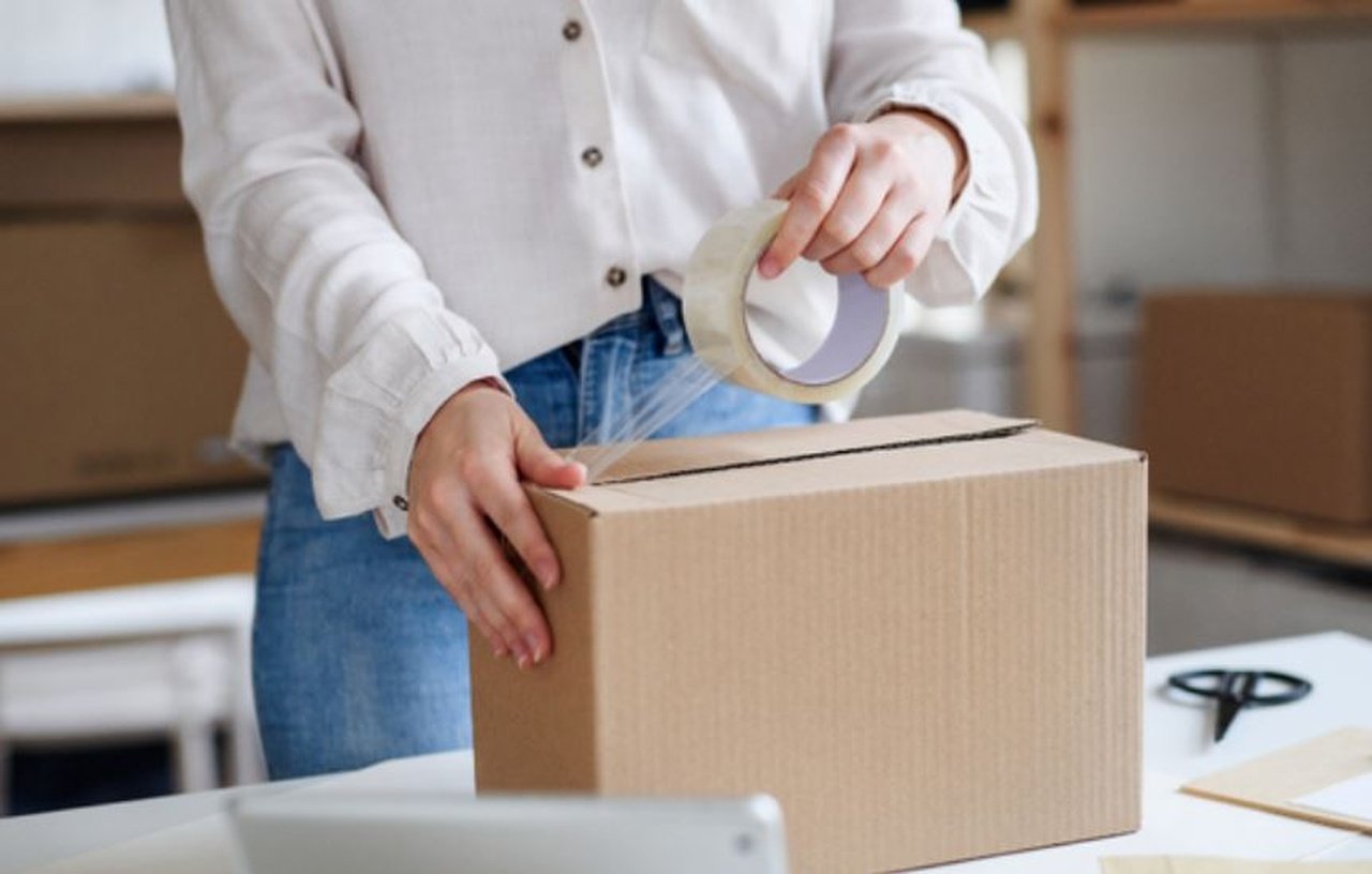 Упаковка посылки