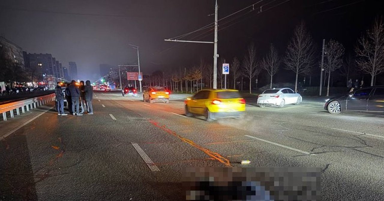 Место, где произошло ДТП на Набережной Победы