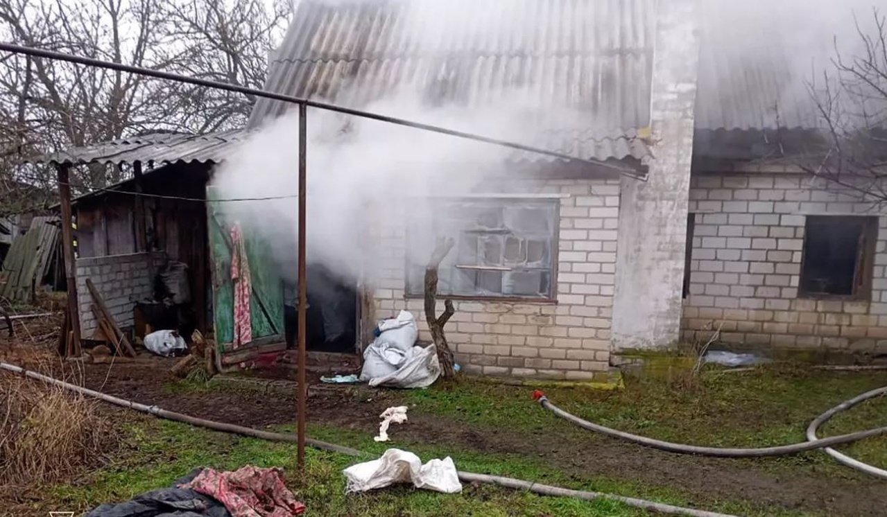 Пожар в Днепровском районе