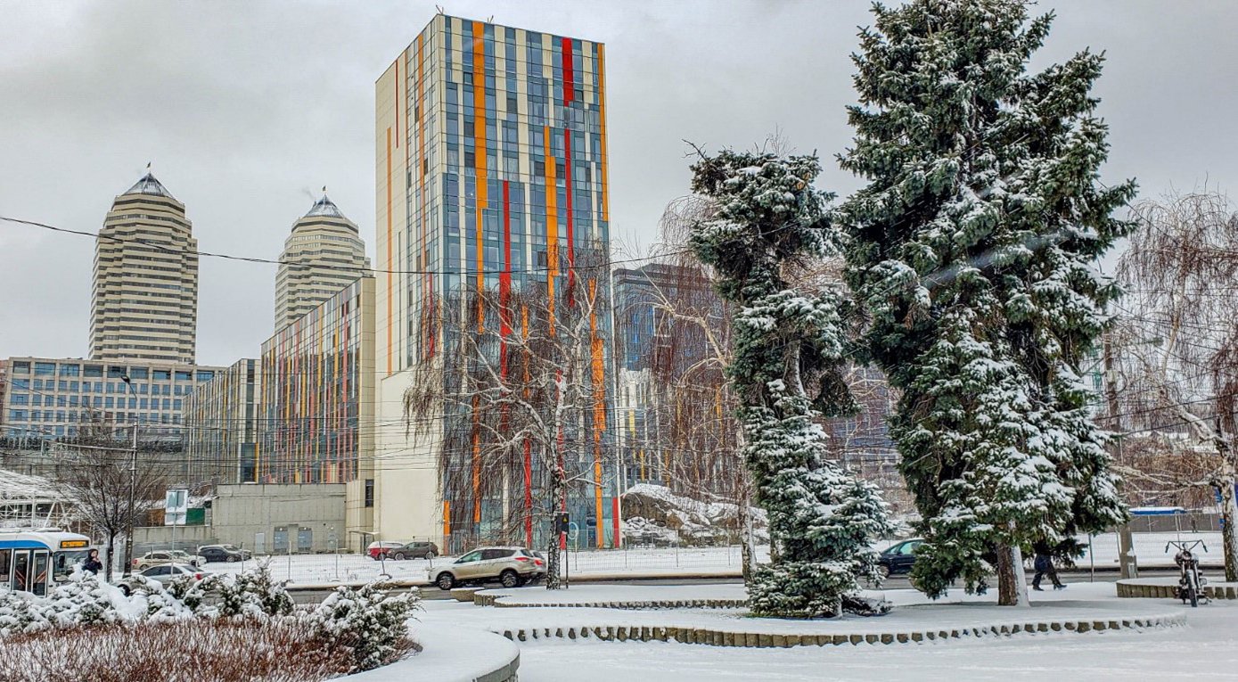 Днепр зимой