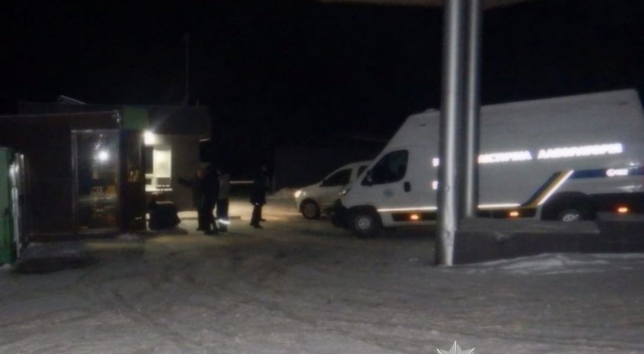 АЗС, где произошло разбойное нападение