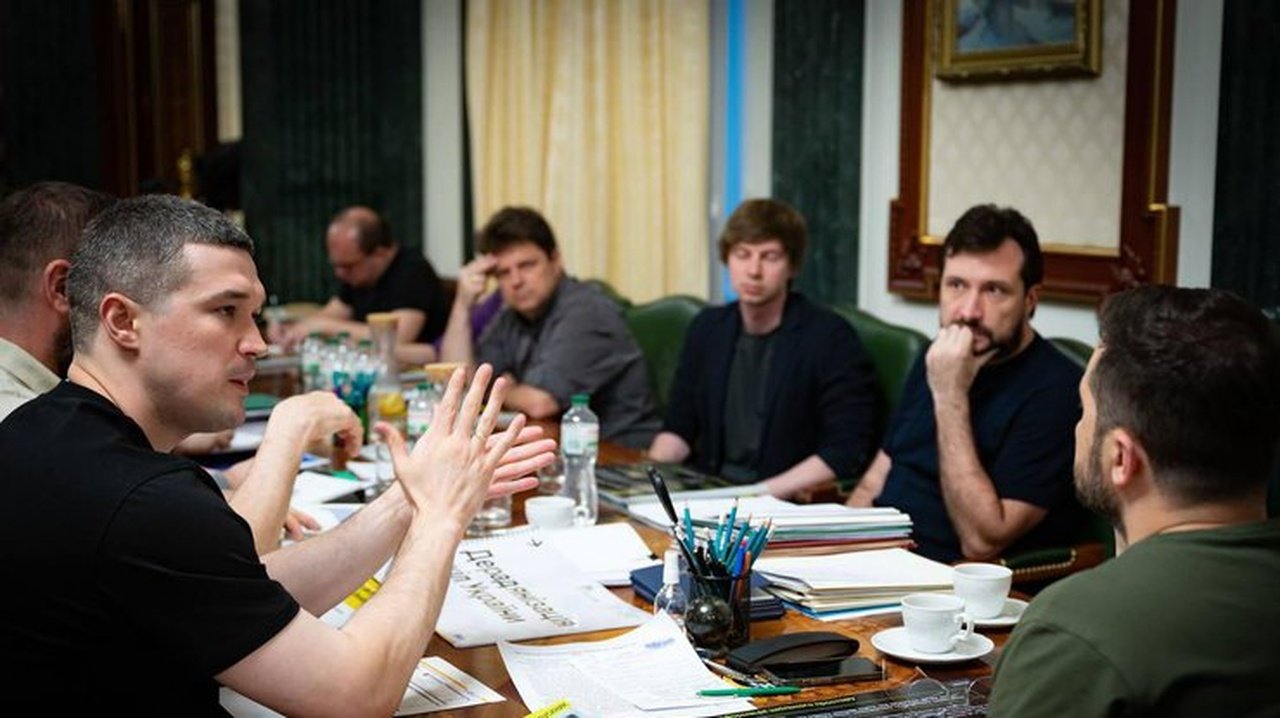 Михаил Федоров на встрече с Владимиром Зеленским