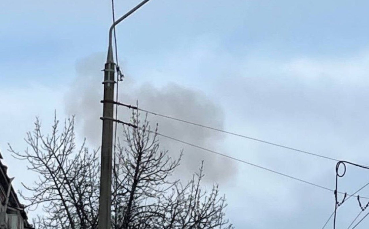 Задым после взрыва