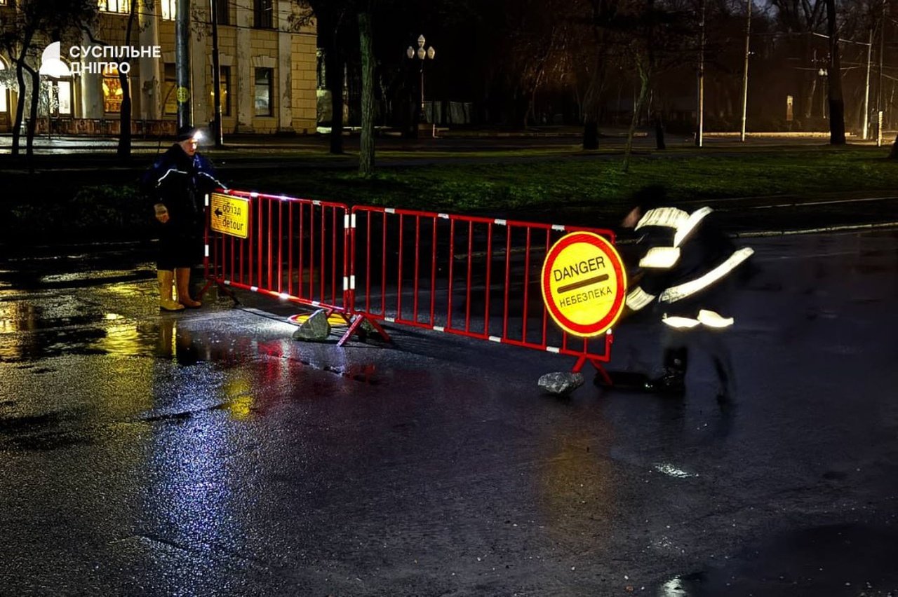 Ограниченное движение транспорта в Днепре