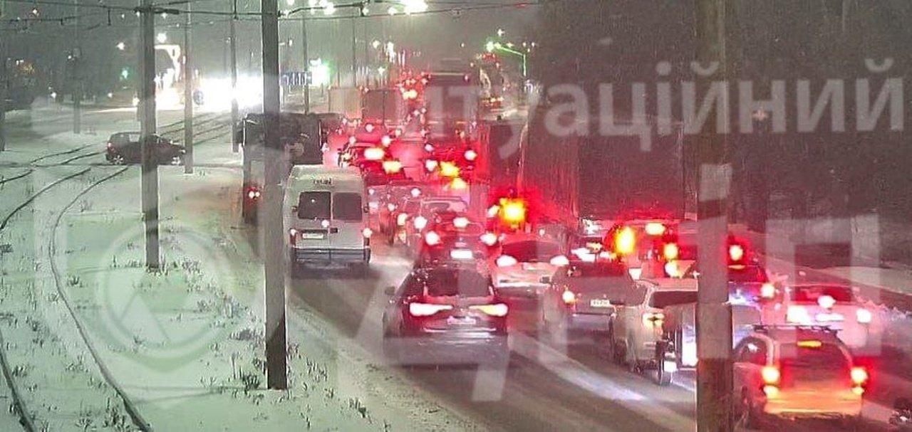 Затор на Кайдацькому мосту