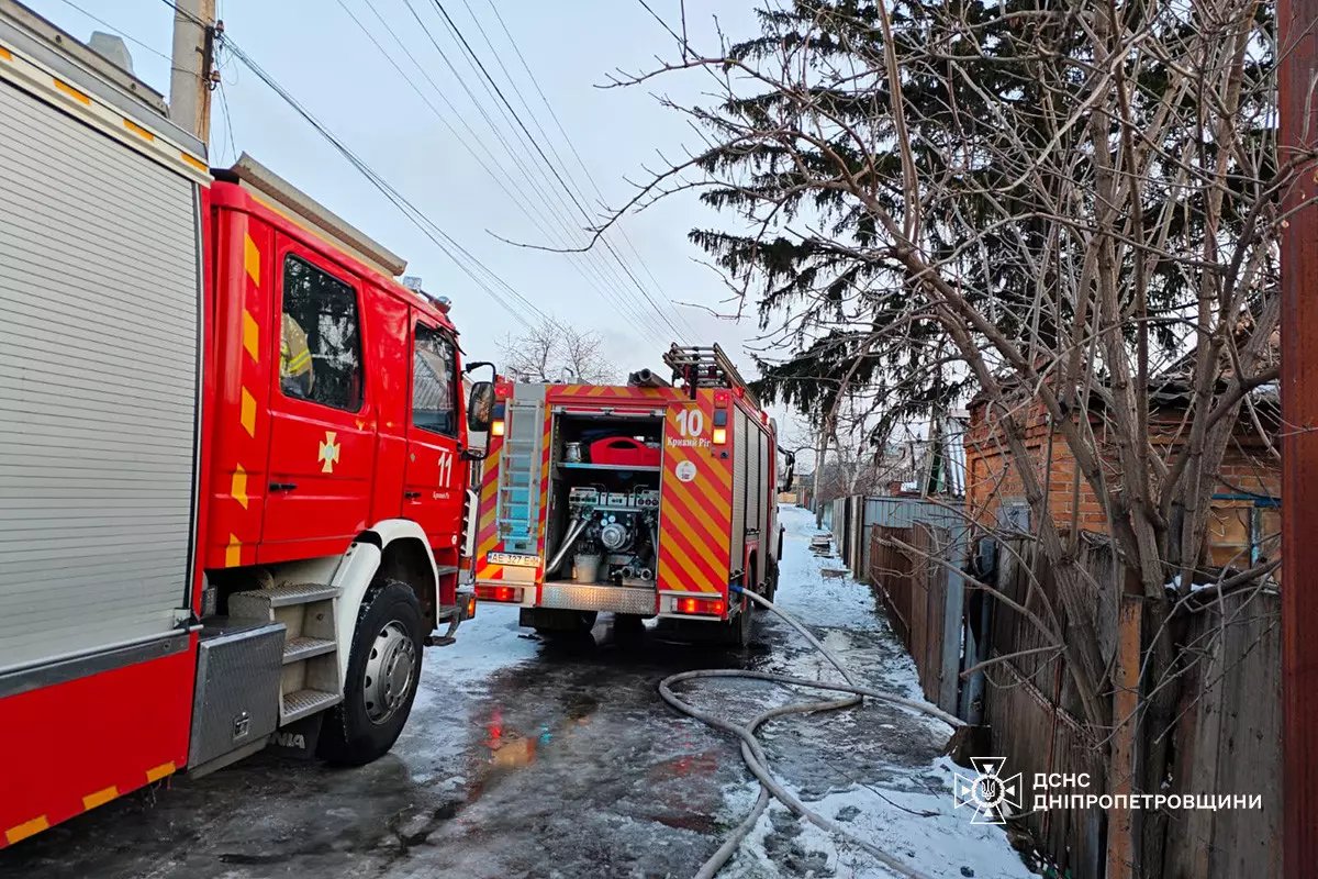 Пожар в частном доме в Кривом Роге унес жизни женщины