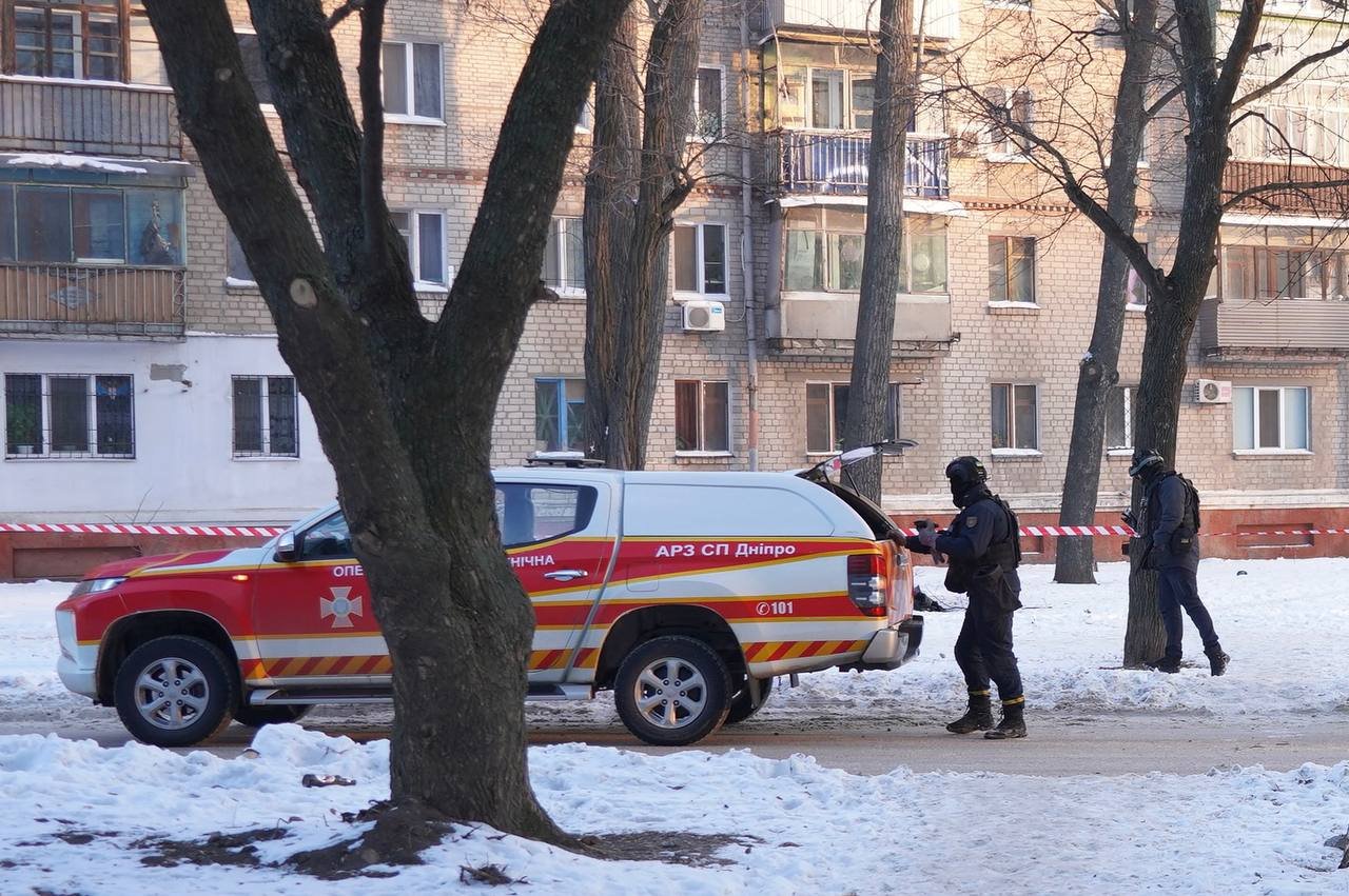 Последствия атаки в Днепре