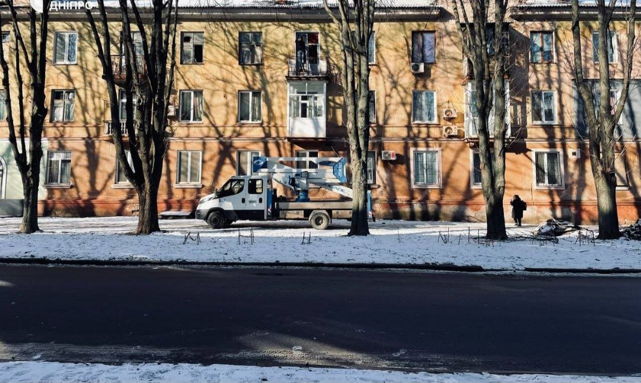 Дом поврежден при атаке в Кривом Роге.