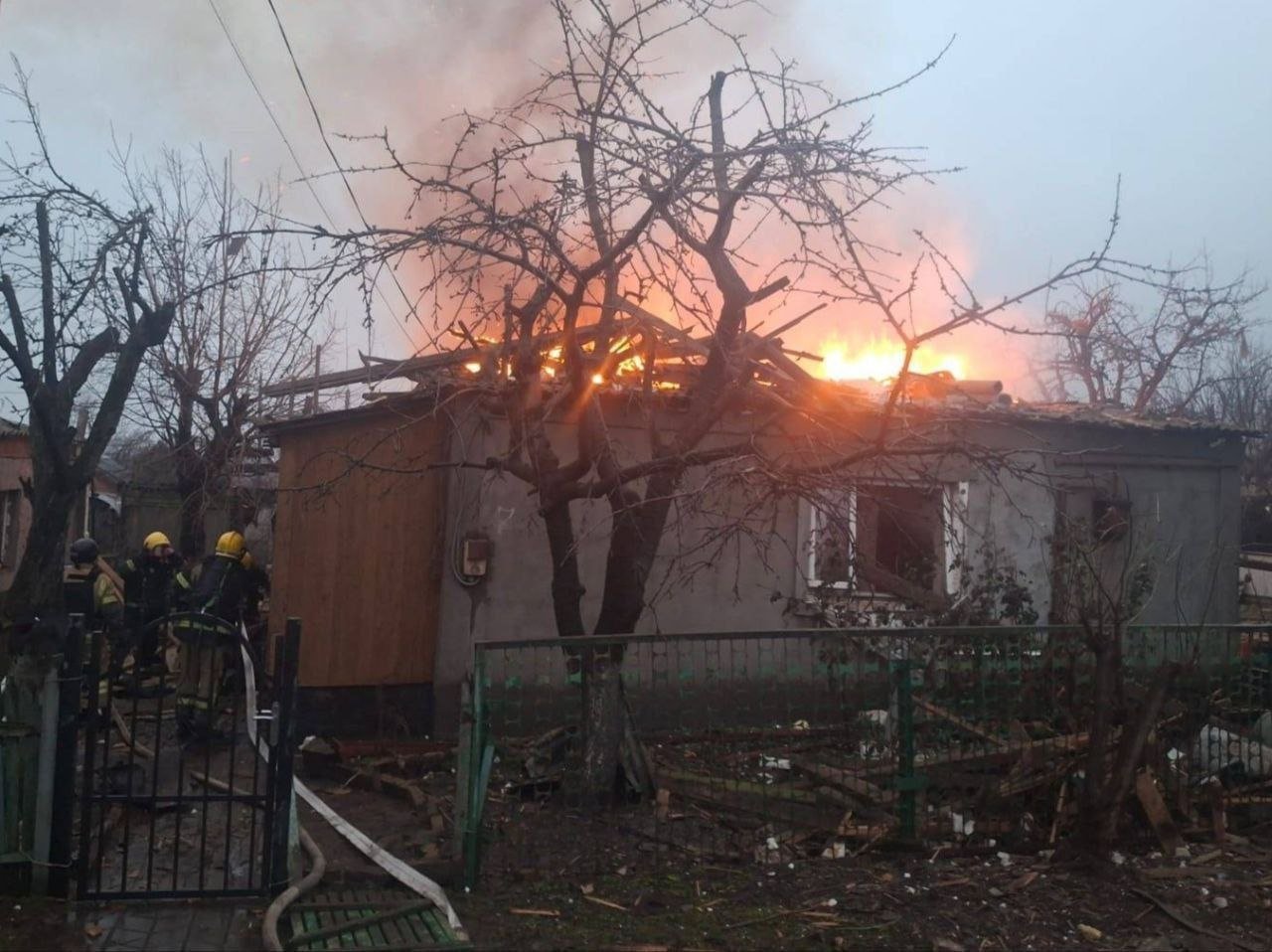 Будинок жінки після атаки в Кривому Розі