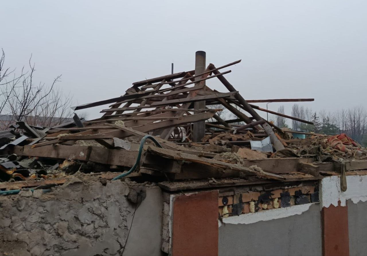 Зруйнований будинок на Дніпропетровщині