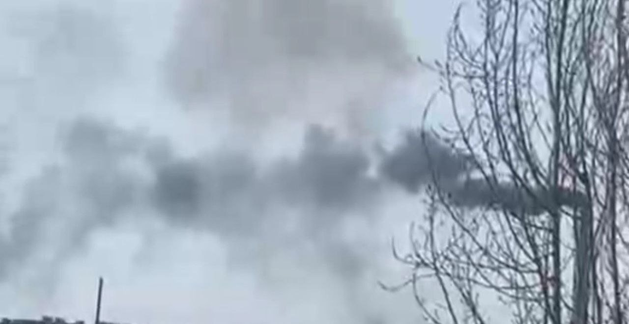 Дим у небі після атаки