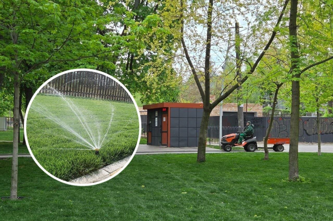 Полив зеленых зон