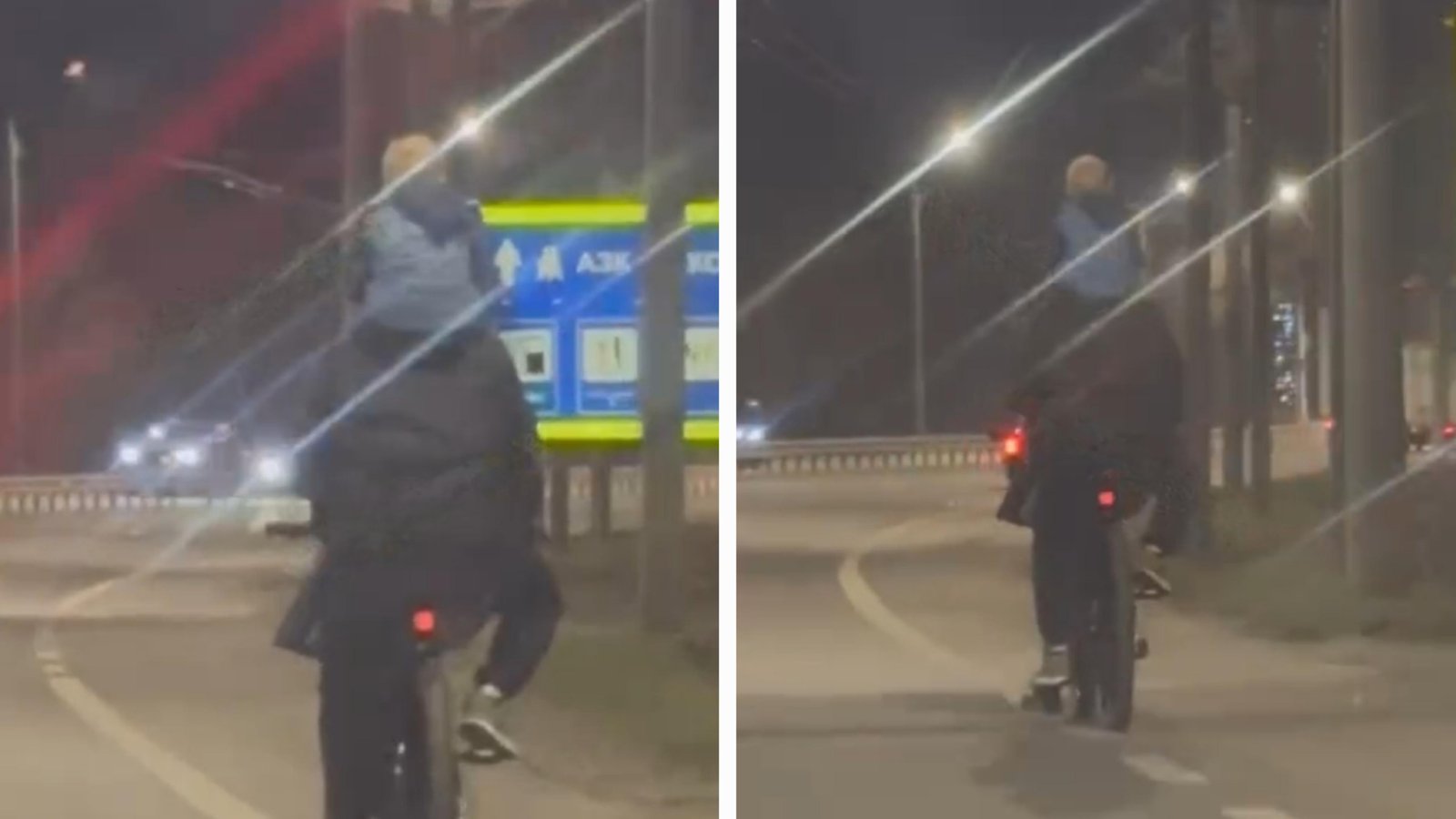 Батько на велосипеді