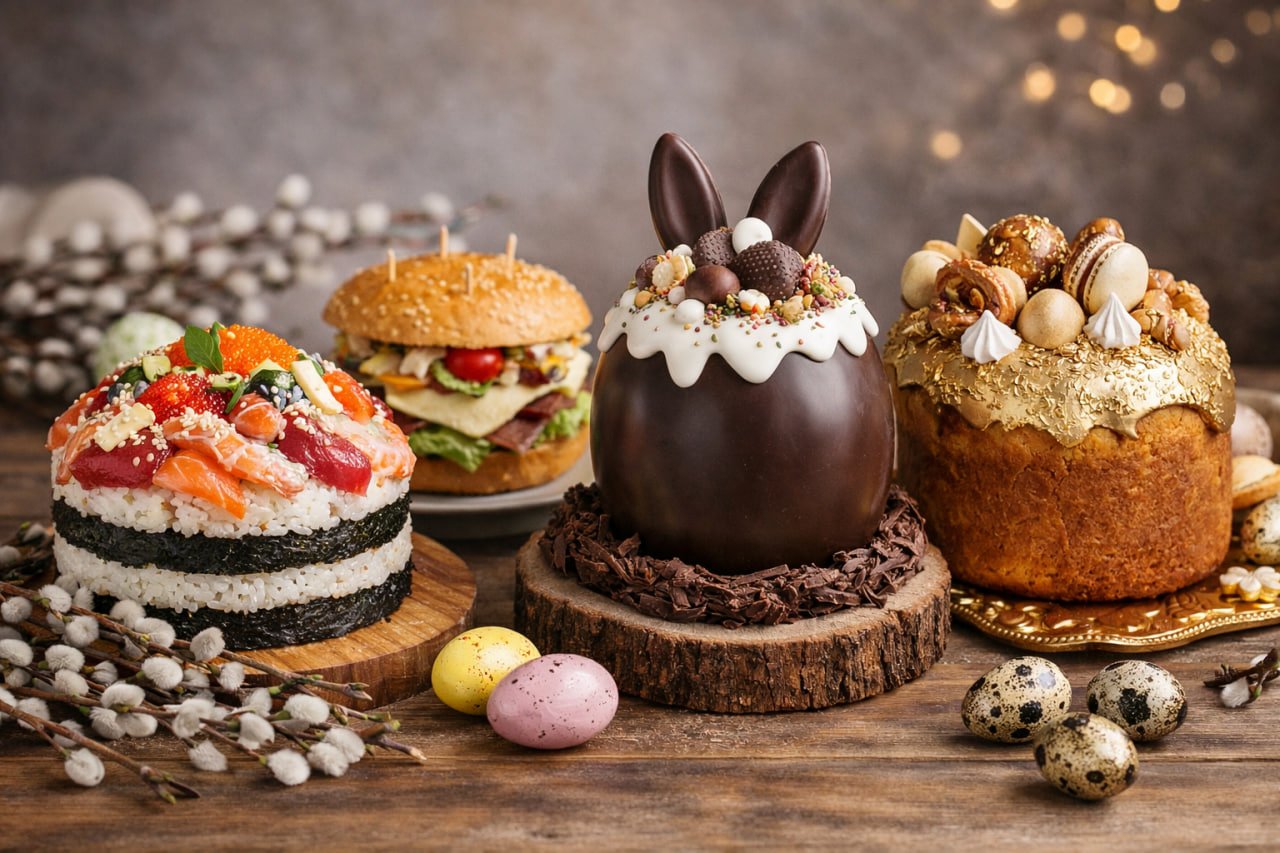 Какие необычные паски продают в Днепре к Пасхе: суши, сэндвич, в яйце и за 5 тысяч