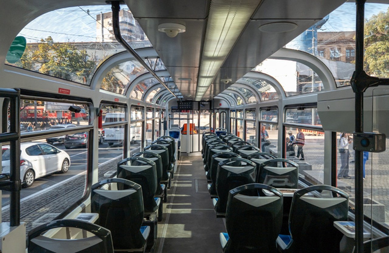 Панорамный трамвай в Днепре