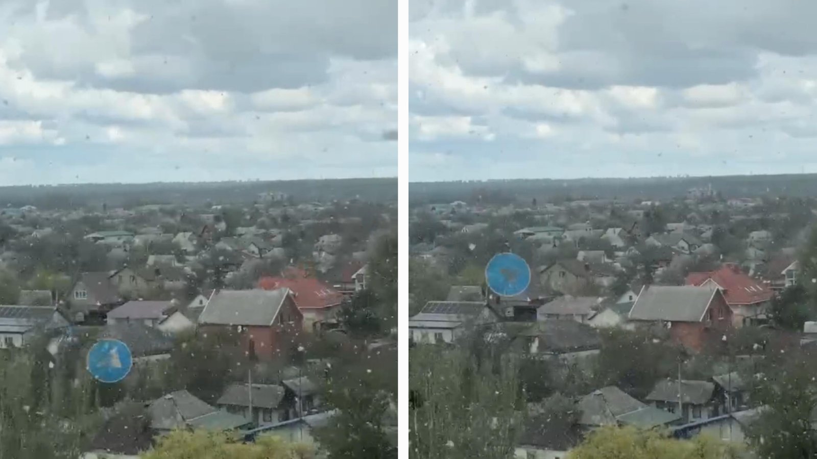 Сніг пішов у Дніпрі 