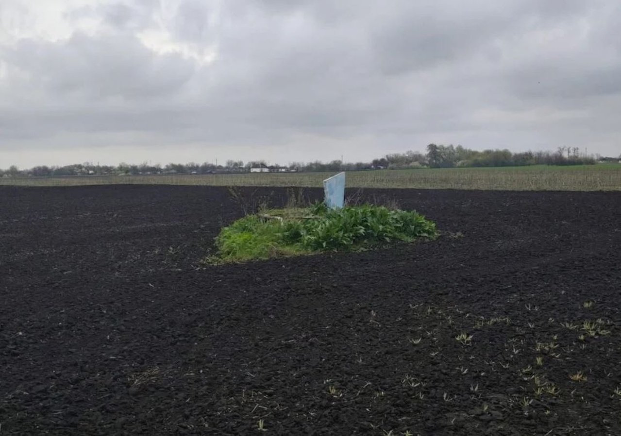 Могила посеред огороду