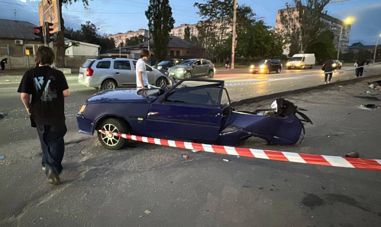 Місце, де сталась ДТП у Дніпрі 