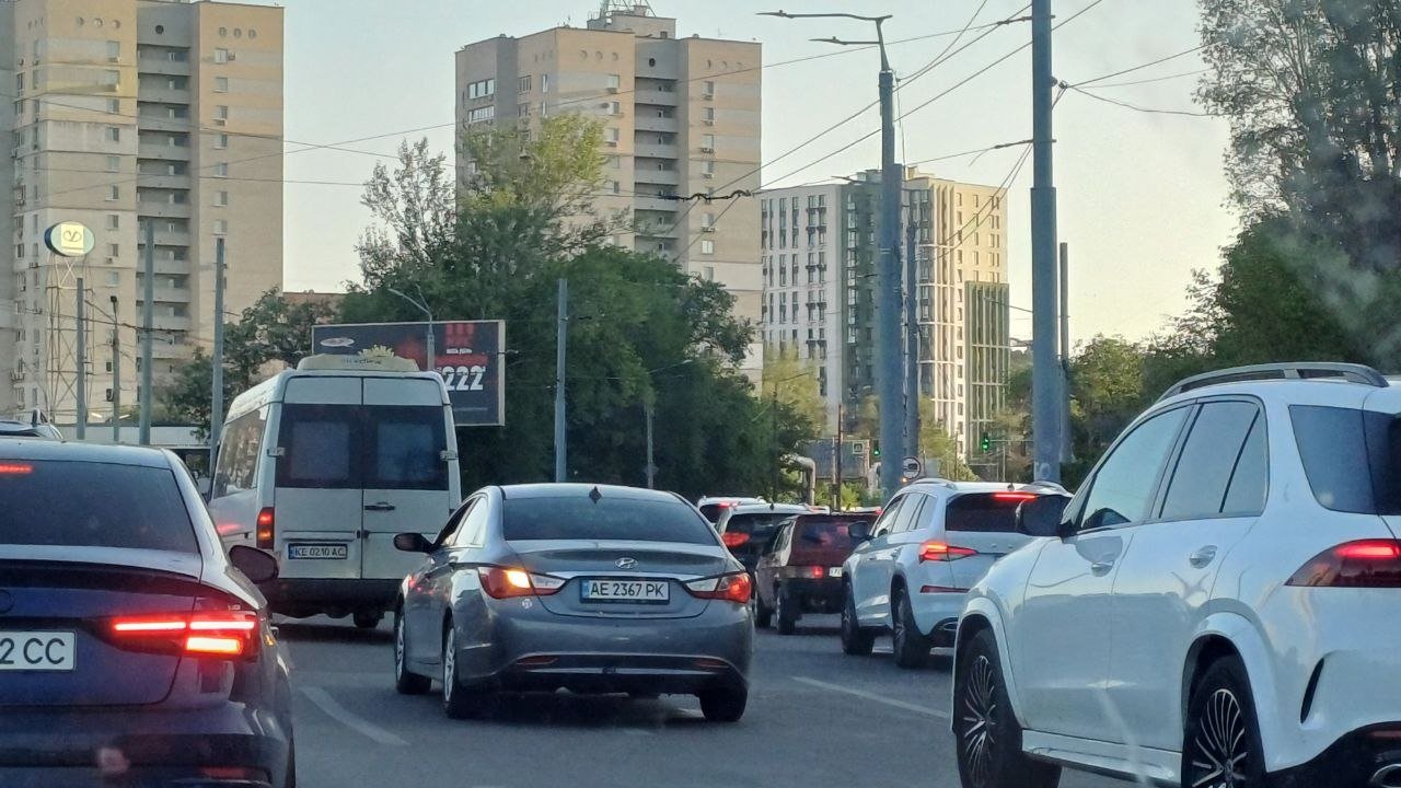 Затор у Дніпрі 