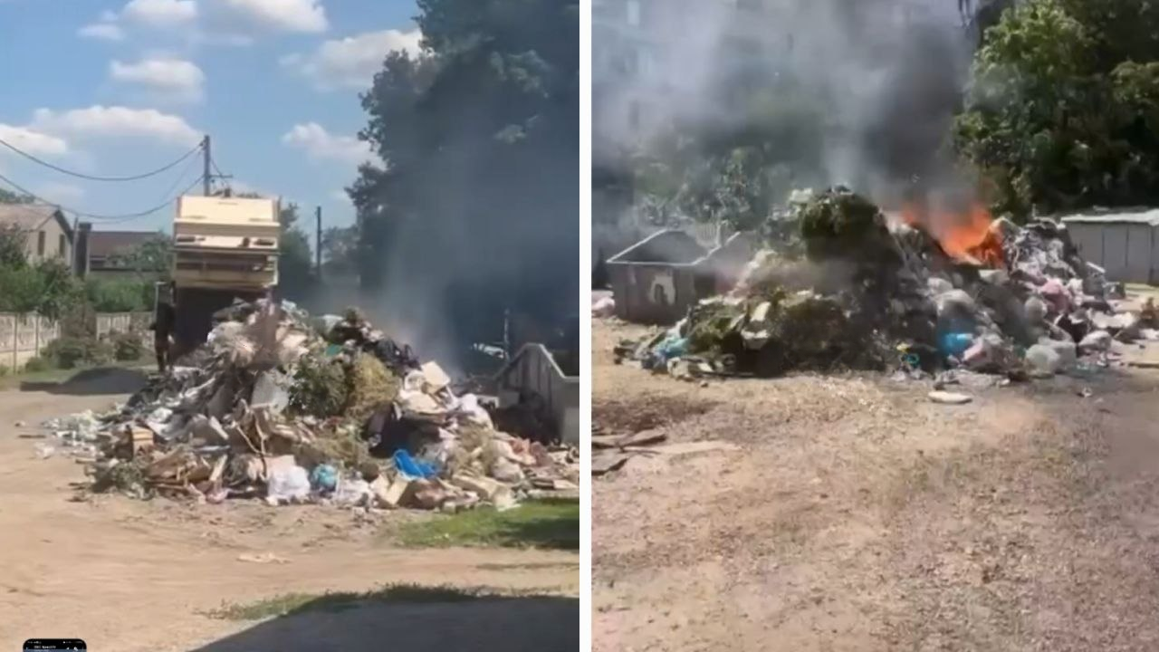 Палаюче сміття в Кривому Розі