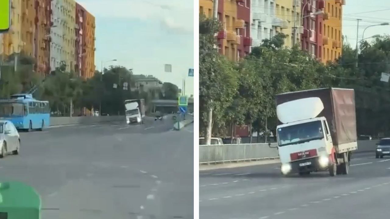 Ехавший грузовик хромая заметили в Днепре