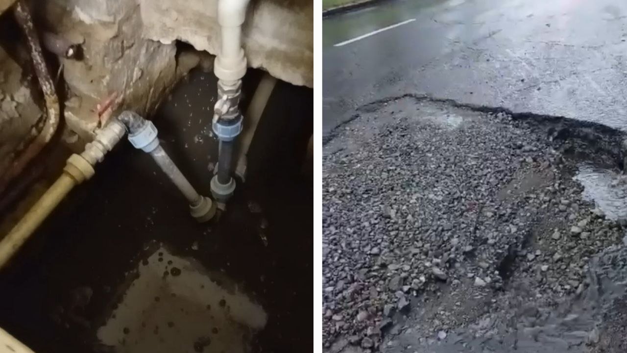 Дощовою водою підмиває фундамент будинку