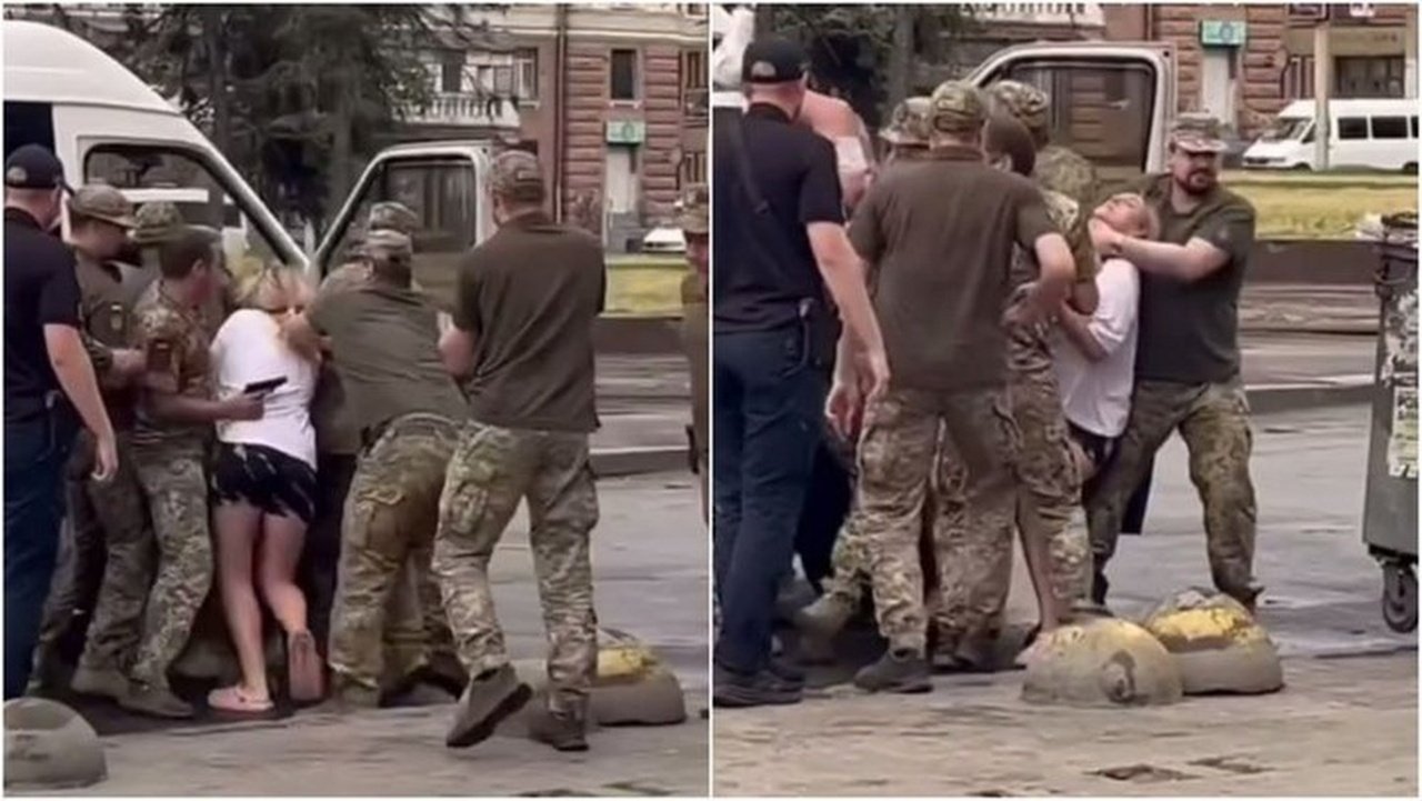 Кадри інциденту з ТЦК у Дніпрі з відео, яке поширювали в соцмережах 