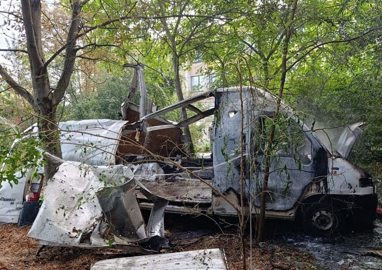 Спалений через атаку автомобіль