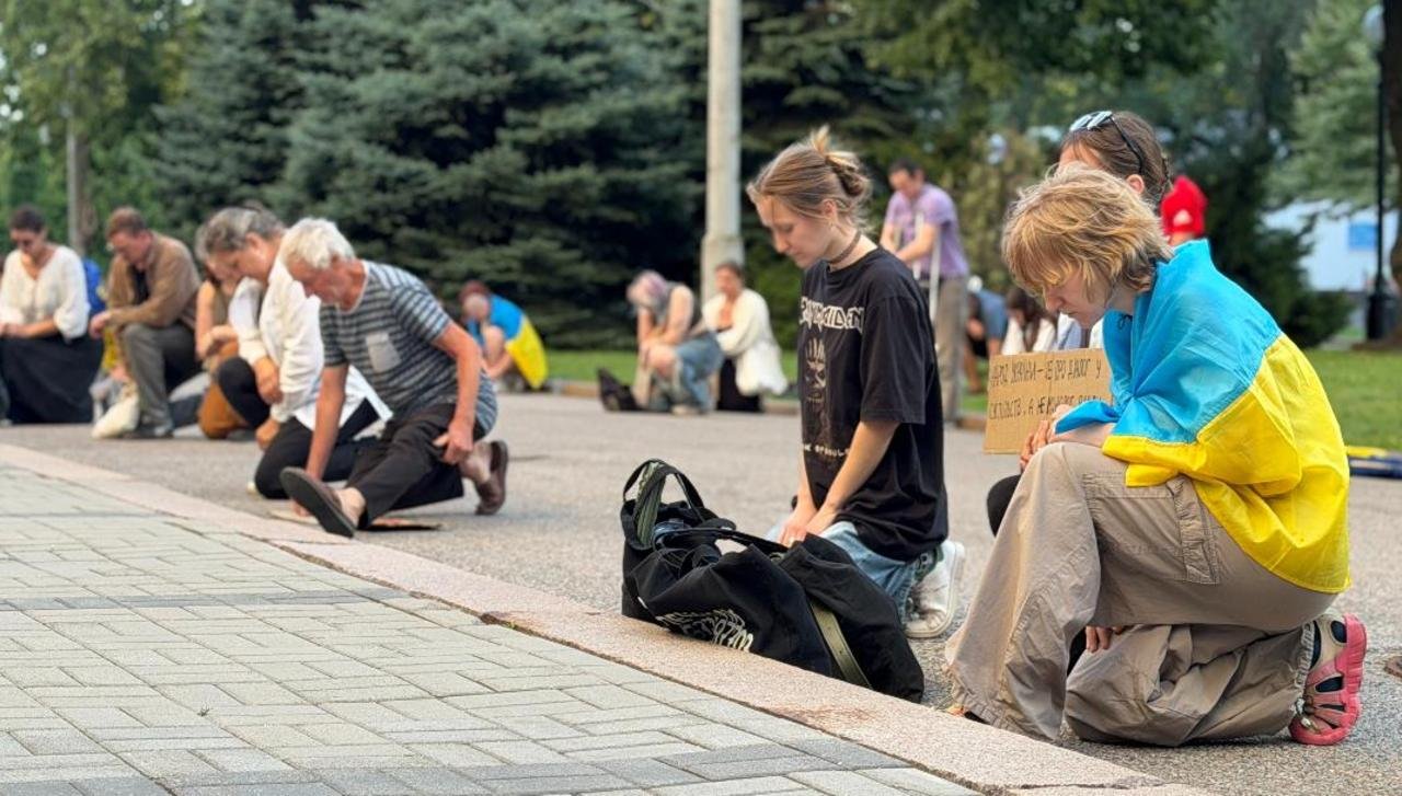 В Днепре 15-й день митинговали за возвращение Федорова на должность МО