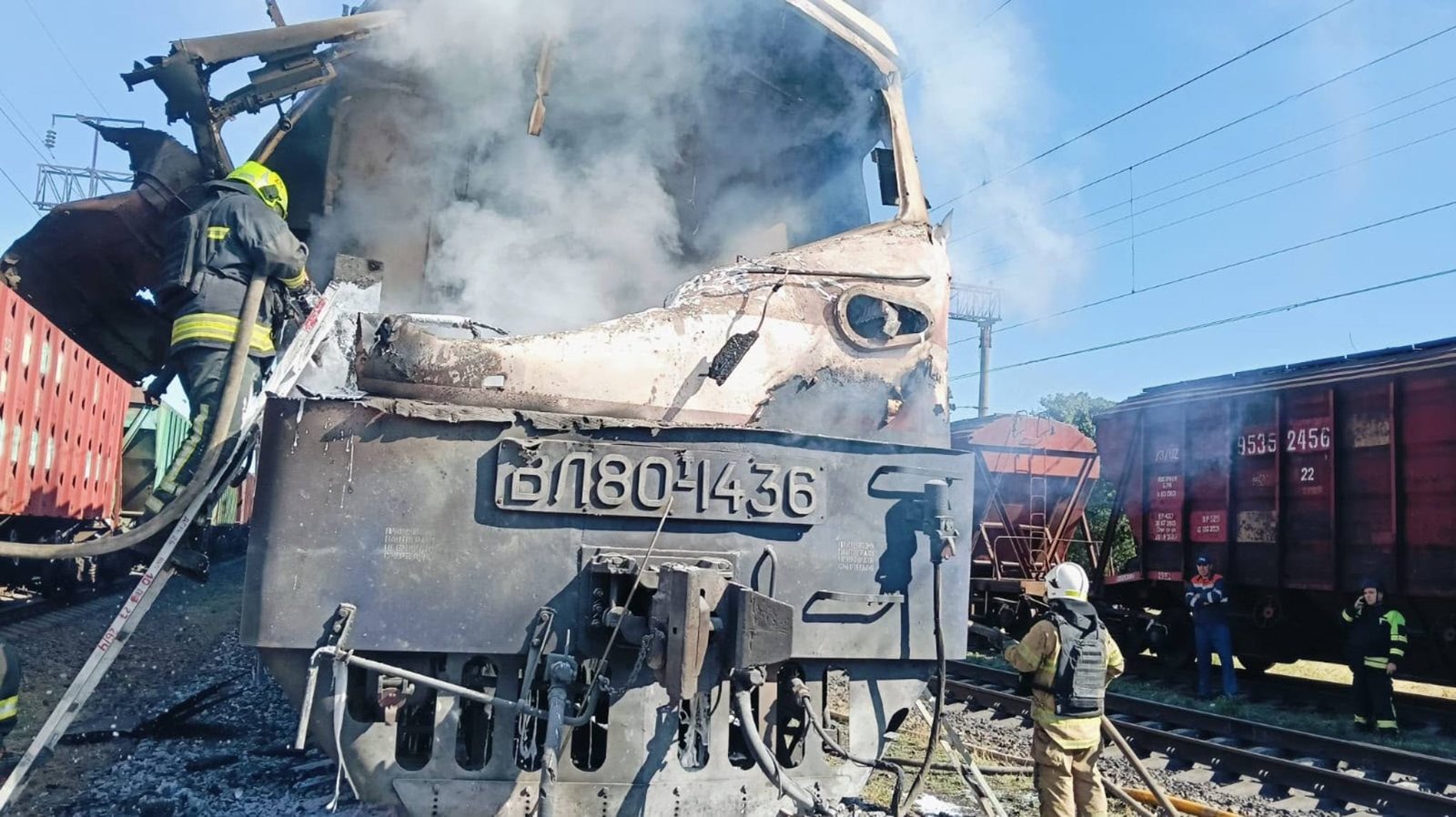 Потяг після удару