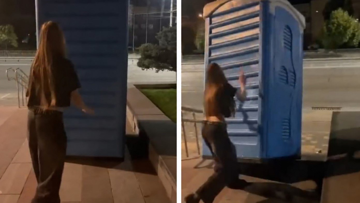 У Дніпрі школярка влаштувала "бійку" з біотуалетом заради відео: її знайшла поліція