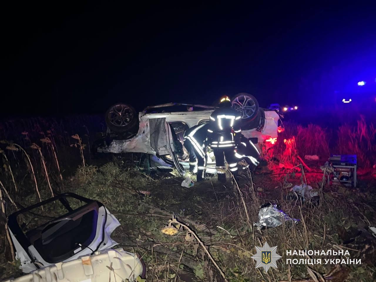 Смертельное ДТП на Днепропетровщине: водитель BMW погиб, четверо пассажиров травмированы