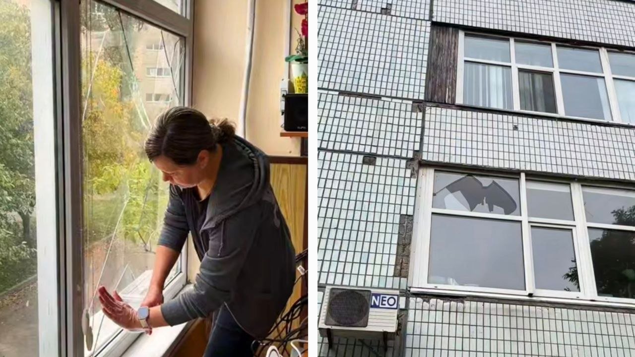 У Дніпрі внаслідок обстрілу вибило вікна в класі початкової школи на Перемозі (відео)