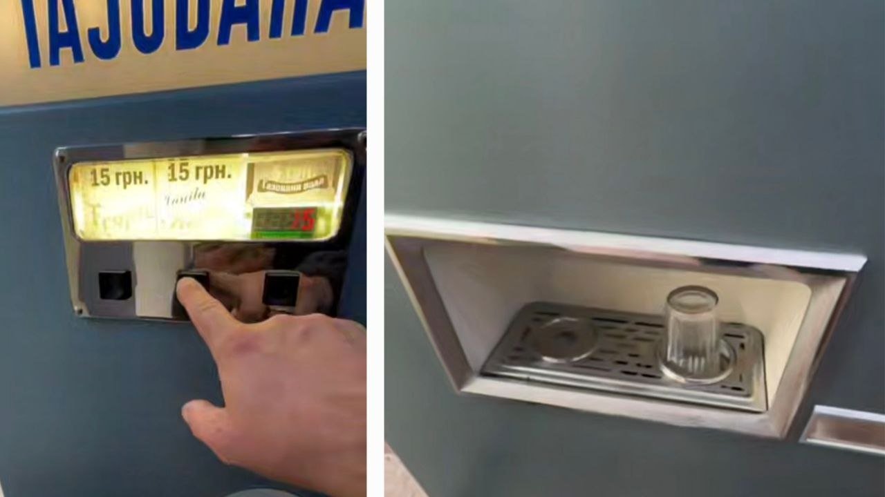 Зі склянкою на всіх: у Дніпрі знайшли автомат газованої води з минулого
