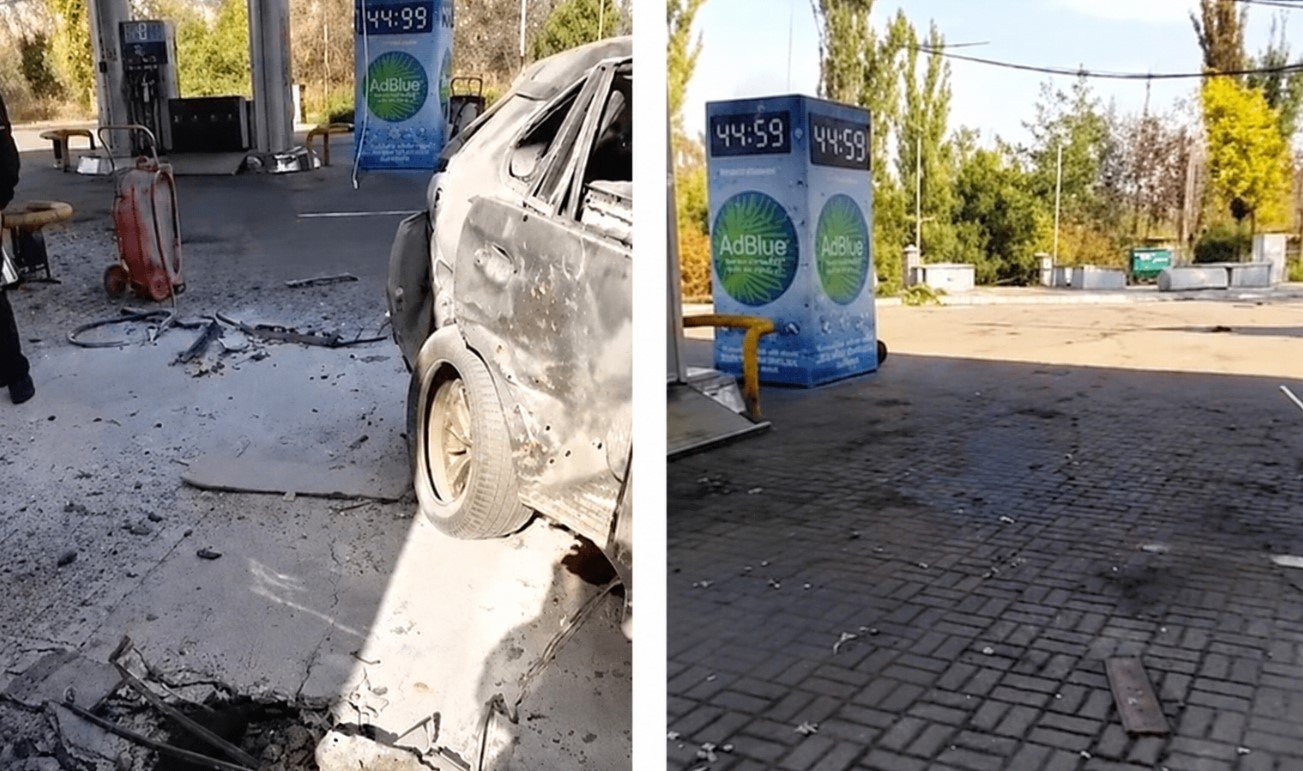 Дрон влучив у заправку на Дніпропетровщині: поранено чоловіка